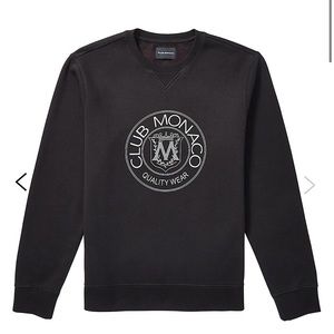 Unisex Club Monaco heritage crest crewneck, sz large